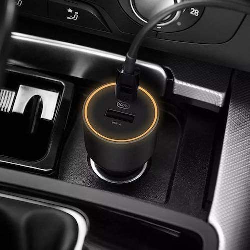 Xiaomi Mi 100W PD/PPS/QC4.0 Dual USB Mobile/Tab/Laptop Super Fast Car Charger + 1M USB-C PD 100W Charging Cable (Brand New/Warranty)