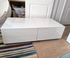 coffee table living room table high gloss white with storage