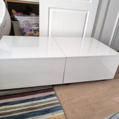 coffee table living room table high gloss white with storage