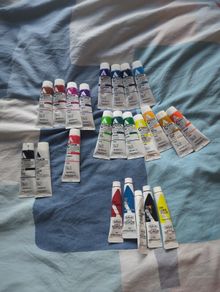 acrylic goauche paints
