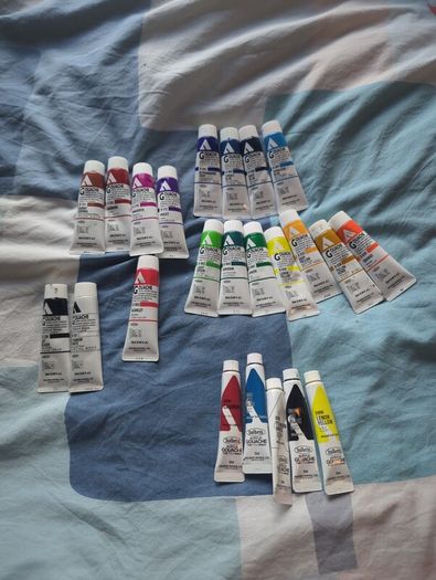 acrylic goauche paints