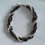 NECKLACE - Triple Strand - Hematite - Pearl Image 6