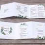 Geometric-Leaf Wedding Invites Image 2