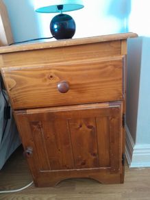 pine bedside Locker