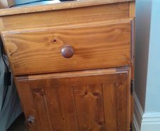 pine bedside Locker