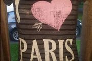Brand new Stradivarius grey Je t'aime Paris top size UK10 EUR38 Postage included