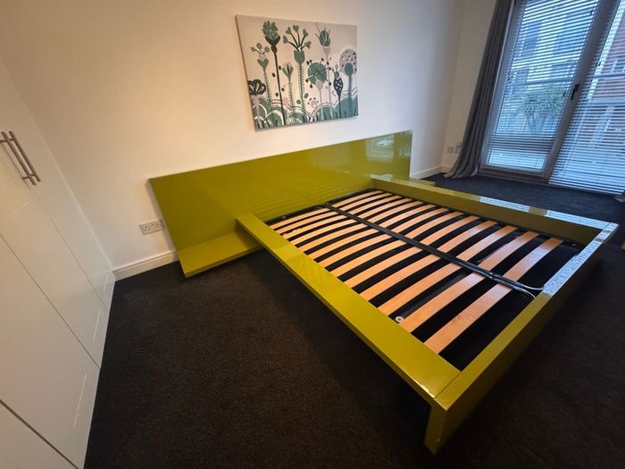 Designer High Gloss Double Bed