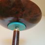 Art deco revival tortoiseshell torchiere floor lamp Image 2