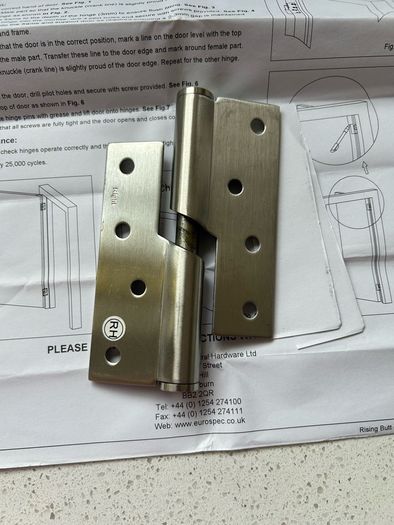 Rising Butt Hinge RH
