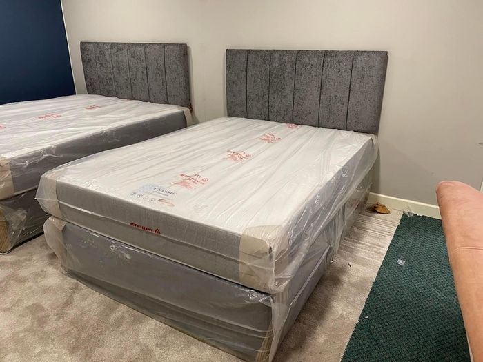Divan bed complete with orthopaedic mattress