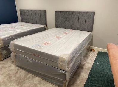 Divan bed complete with orthopaedic mattress