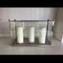 Large glass candle holder Image 4