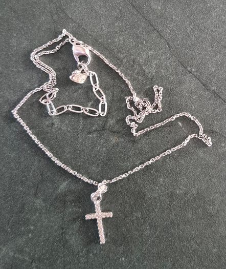Authentic Swarovski Crystal Cross Pendant Necklace
