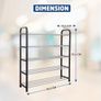 5 Tier Shoe Rack Organiser, Heavy duty storage unit, Quick Assembly No Tools Required, Holds upto 15-20 pairs (BLACK) Image 3