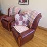 Leather 3 Piece: Couch & Chairs Image 7