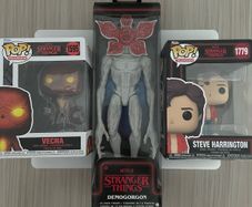 SEALED stranger things bundle x2 Funko pops and 12 inch figure