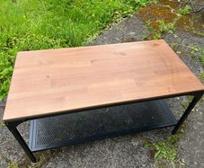 Fjallbo coffee table (with paint splatter)
