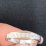 18ct white gold diamond eternity/wedding ring Image 5