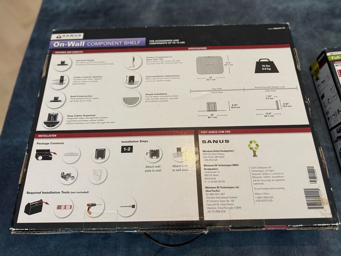 Sanus TV Brackets & Component Shelf
