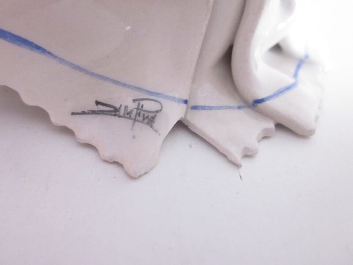 Lino Zampiva Spaghetti Hair Porcelain Girl Figurine