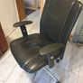 Executive Leather Office Chair with Wheels,Ergonomic Leather Desk Chair High Back Reclining Computer Chair,Comfortable Boss Chair Adults Work Chair for Heavy People(64x46-54cm(25x18-21) Image 7
