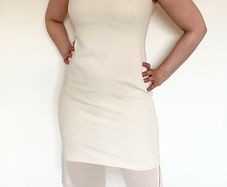 Jessica Simpson cream dress