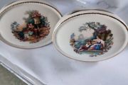 Antique studio Szeiler  set of 2 small flower vases 7.5x9.6 cm.