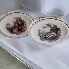 Antique studio Szeiler  set of 2 small flower vases 7.5x9.6 cm.