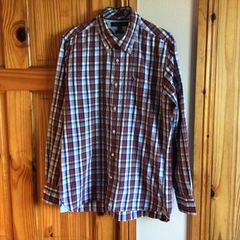 Tommy Hilfiger Mens Blue Red Check cotton shirt M including postage
