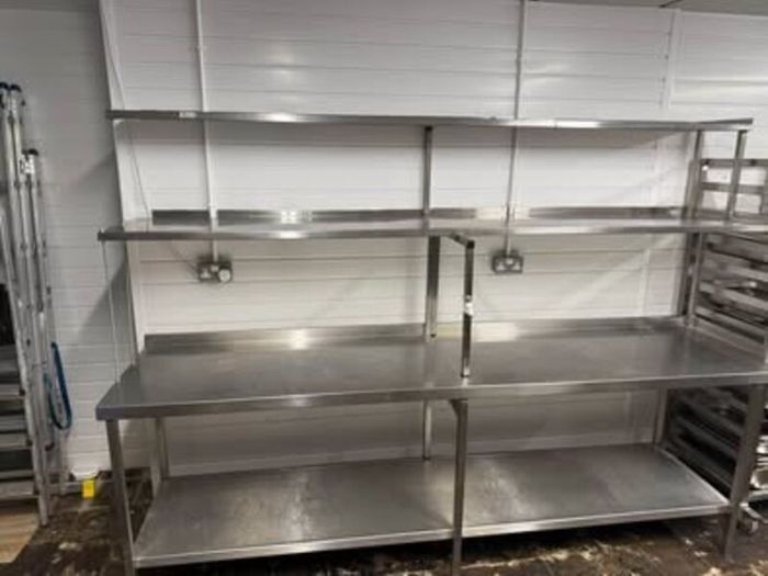 Stainless Steel Table & Shelving Unit