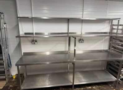 Stainless Steel Table & Shelving Unit