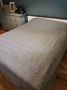 Super King  Bed Spread.Grey.