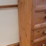 Vintage Handmade Waxed Pine Tall Boy 5 Drawer Unit Image 4