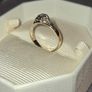 9ct Gold and Diamond Ladies Ring - Size 7/N Image 3