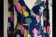 Boden Edie Floral Wrap Dress Size Uk8 Nwt