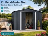 Metal Garden Shed with metal   Foundation  8.5 x 6.7 x 5.9 ft (LxDxH)