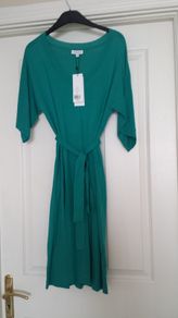 Tegan Designer Cotton Knit Tie Dress