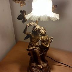 Vintage French Baroque Style Table Lamp Needs Repair