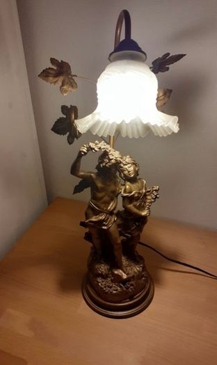 Vintage French Baroque Style Table Lamp Needs Repair