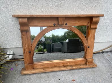 Rustic Solid Wood Mirror Farmhouse Cottage Style