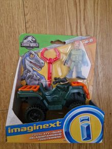 BRAND NEW Imaginext Jurassic World, ATV & Technician Action Figure