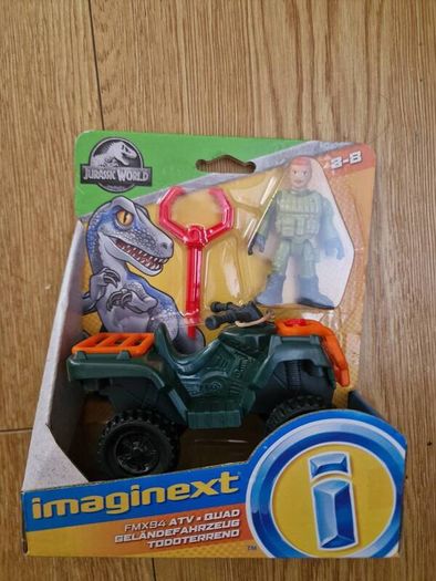 BRAND NEW Imaginext Jurassic World, ATV & Technician Action Figure