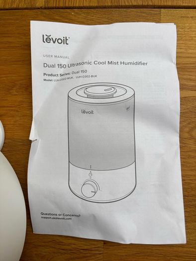 Levoit 3L Humidifier and Diffuser - As new