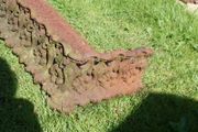 Antique Cast Iron Fire Fret Guard Front bars Fireplace grate 44" x 10"