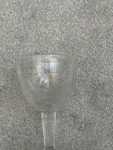 Westmalle Trappist Beer Glass Chalice Goblet Authentic Belgian Brewery