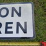 Caution Children Aluminum Street Sign (32x12 Inches) Image 5