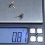 Vintage 9ct Gold Purple Stone Stud Earrings Image 3