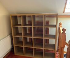 16 cube natural oak storage unit