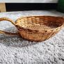 Vintage 70s Leaf Shaped Handled Basket/fruit bowl Image 3