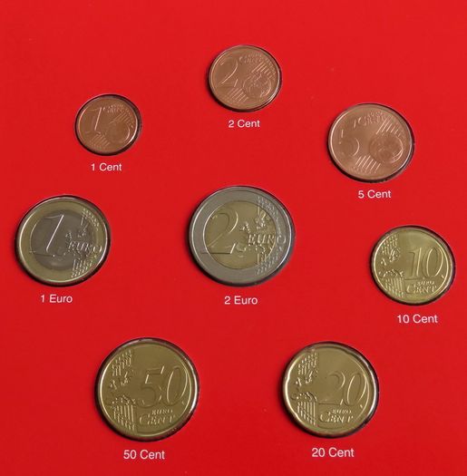 Malta 2008 euro coins BUNC first ever year